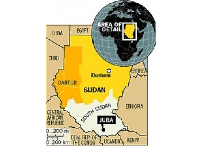 mappa sudan